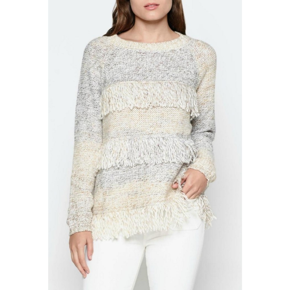 Soft Joie Tanis Fringe Knit Sweater